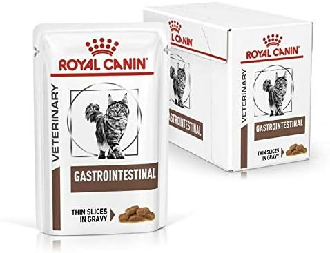 Royal Canin Veterinary Diet Cat - Gastro Intestinal Wet Cat Food Pouch 12 x 85g