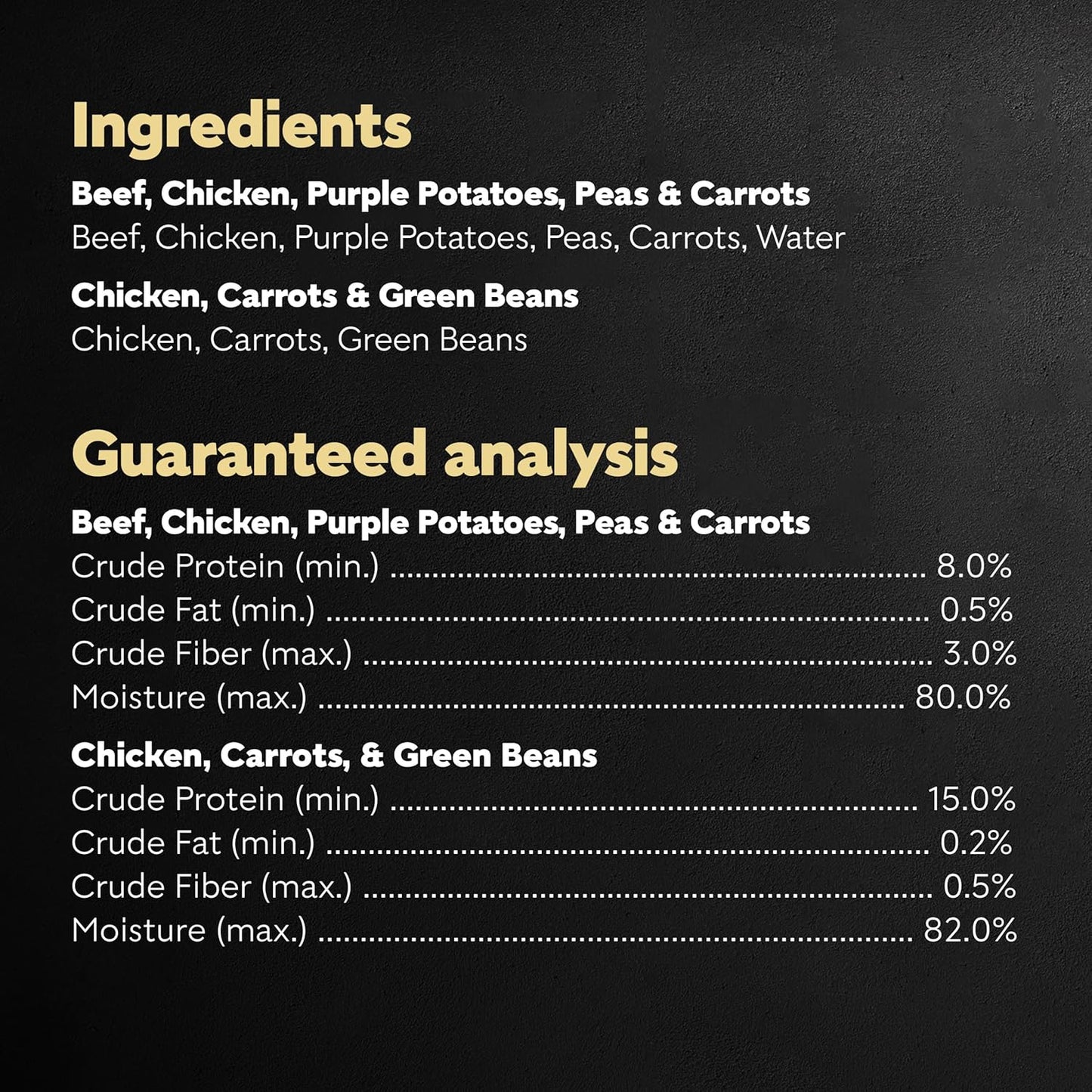 CESAR Simply Crafted Adult Wet Dog Food Meal Topper, Chicken, Carrots & Green Beans and Beef, Chicken, Purple Potatoes, Peas & Carrots Variety Pack, 1.3 oz., Pack of 16