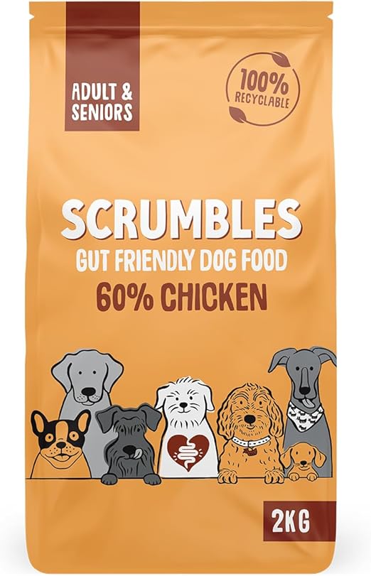 Scrumbles Dry Dog Food with Fresh Chicken, 2 kg (Pack of 1),package may vary