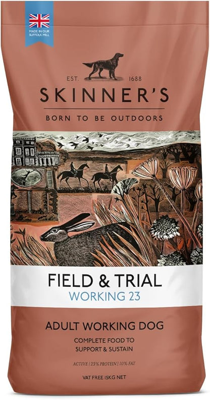 Skinner's Field & Trial Complete Dry Working 23 Adult Dog Food, 15 kg (Pack of 1)