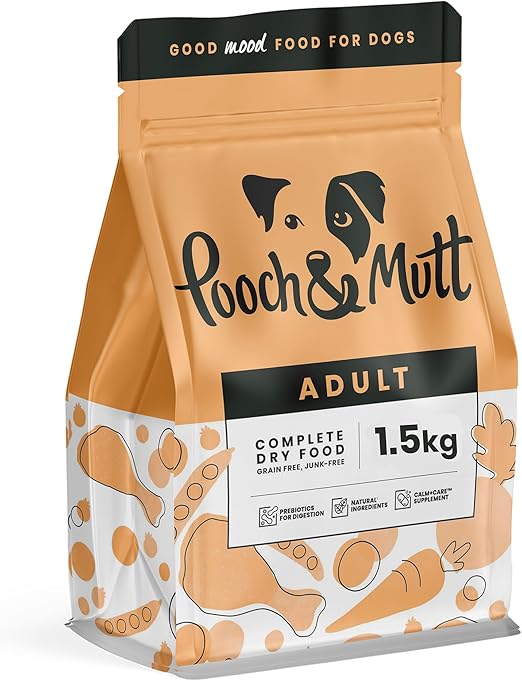 Pooch & Mutt - Complete Adult Dry Dog Food (Grain Free), Chicken & Superfood Blend, 1.5kg