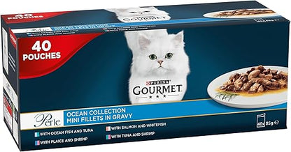 GOURMET Perle Ocean Collection Wet Cat Food 40x85g