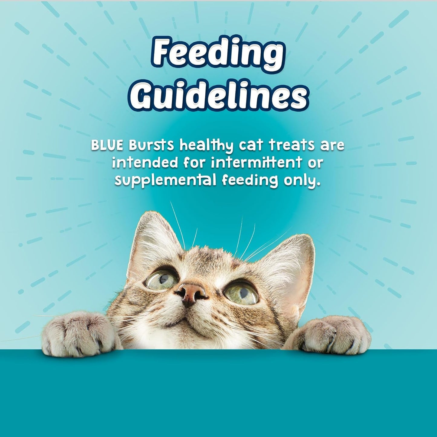 Blue Buffalo Bursts Crunchy & Creamy Cat Treats, Great for Training, Savory Seafood, 5-oz. Bag