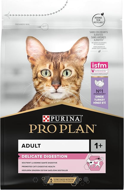 PRO PLAN® Adult 1+ DELICATE DIGESTION Rich in Turkey Dry Cat Food 3kg