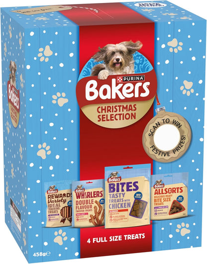 Bakers dog treats Christmas Box 3x458g