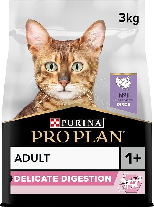 PRO PLAN® Adult 1+ DELICATE DIGESTION Rich in Turkey Dry Cat Food 3kg