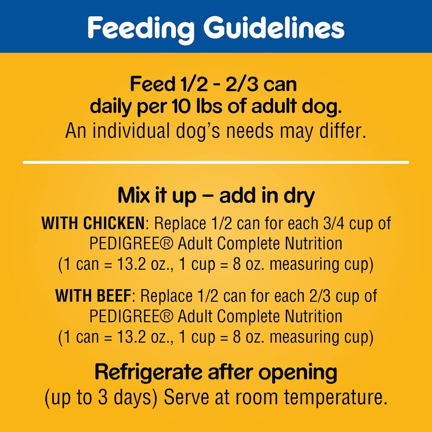 PEDIGREE CHOPPED GROUND DINNER Adult Canned Soft Wet Dog Food Variety Pack, with Chicken and Beef, 13.2 oz. Cans 24 Pack