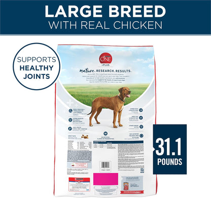 Purina ONE Plus Large Breed Adult Dog Food Dry Formula - 31.1 lb. Bag