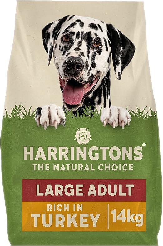 Harringtons Complete Large Breed Dry Adult Dog Food Turkey & Rice 14kg - Made with All Natural Ingredients