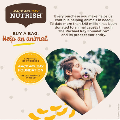 Nutrish Rachael Ray Dish Premium Natural Dry Dog Food with Added Vitamins, Minerals & Taurine, Chicken & Brown Rice Recipe with Veggies & Fruit, 23 Pound Bag