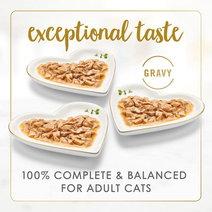 Purina Fancy Feast Gravy Lovers Poultry and Beef Grilled Gourmet Wet Cat Food Variety Pack - (Pack of 24) 3 oz. Cans