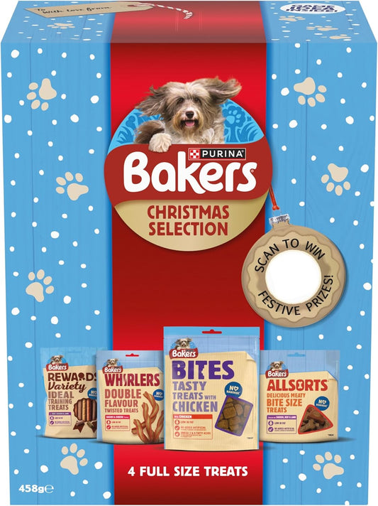 Bakers dog treats Christmas Box 3x458g