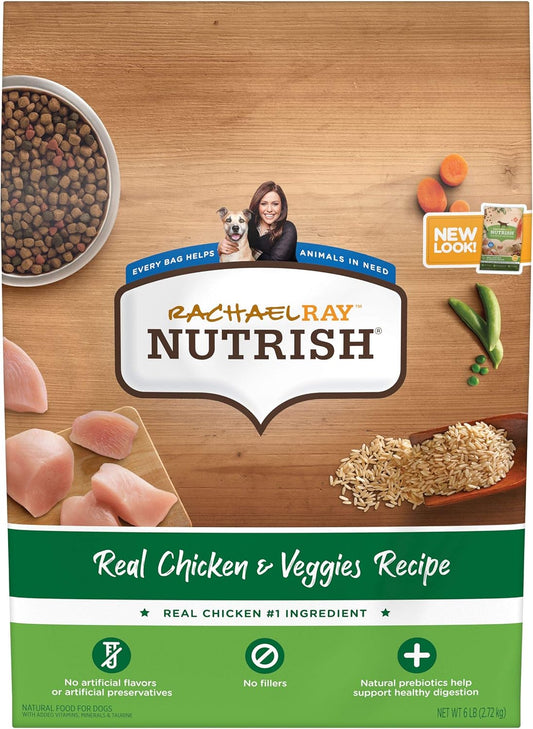 Rachael Ray Nutrish Bright Puppy Premium Natural Dry Dog Food, Real Chicken & Brown Rice Recipe, 6 Pounds (Packaging May Vary)