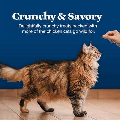 Blue Buffalo Wilderness Crunchy Cat Treats, Made with Natural Ingredients, Tasty Salmon Flavor, 12-oz. Tub