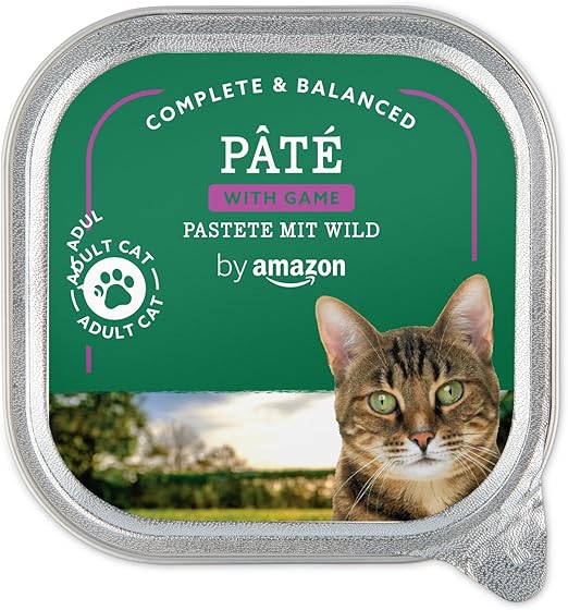 by Amazon Cat Food - Paté with Game, 100g, Pack of 16 (Previously Lifelong !)