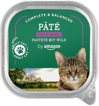 by Amazon Cat Food - Paté with Game, 100g, Pack of 16 (Previously Lifelong !)