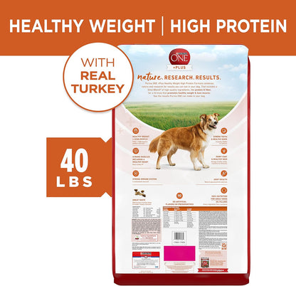 Purina ONE Plus Healthy Weight High-Protein Dog Food Dry Formula - 40 lb. Bag