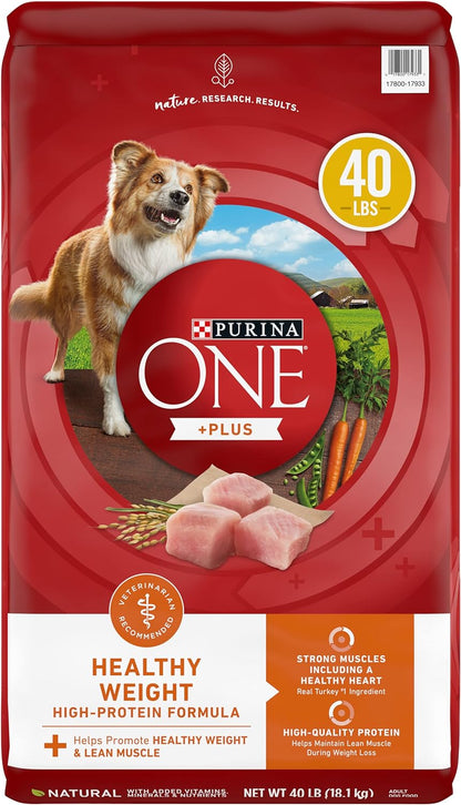 Purina ONE Plus Healthy Weight High-Protein Dog Food Dry Formula - 40 lb. Bag