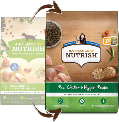 Rachael Ray Nutrish Bright Puppy Premium Natural Dry Dog Food, Real Chicken & Brown Rice Recipe, 6 Pounds (Packaging May Vary)