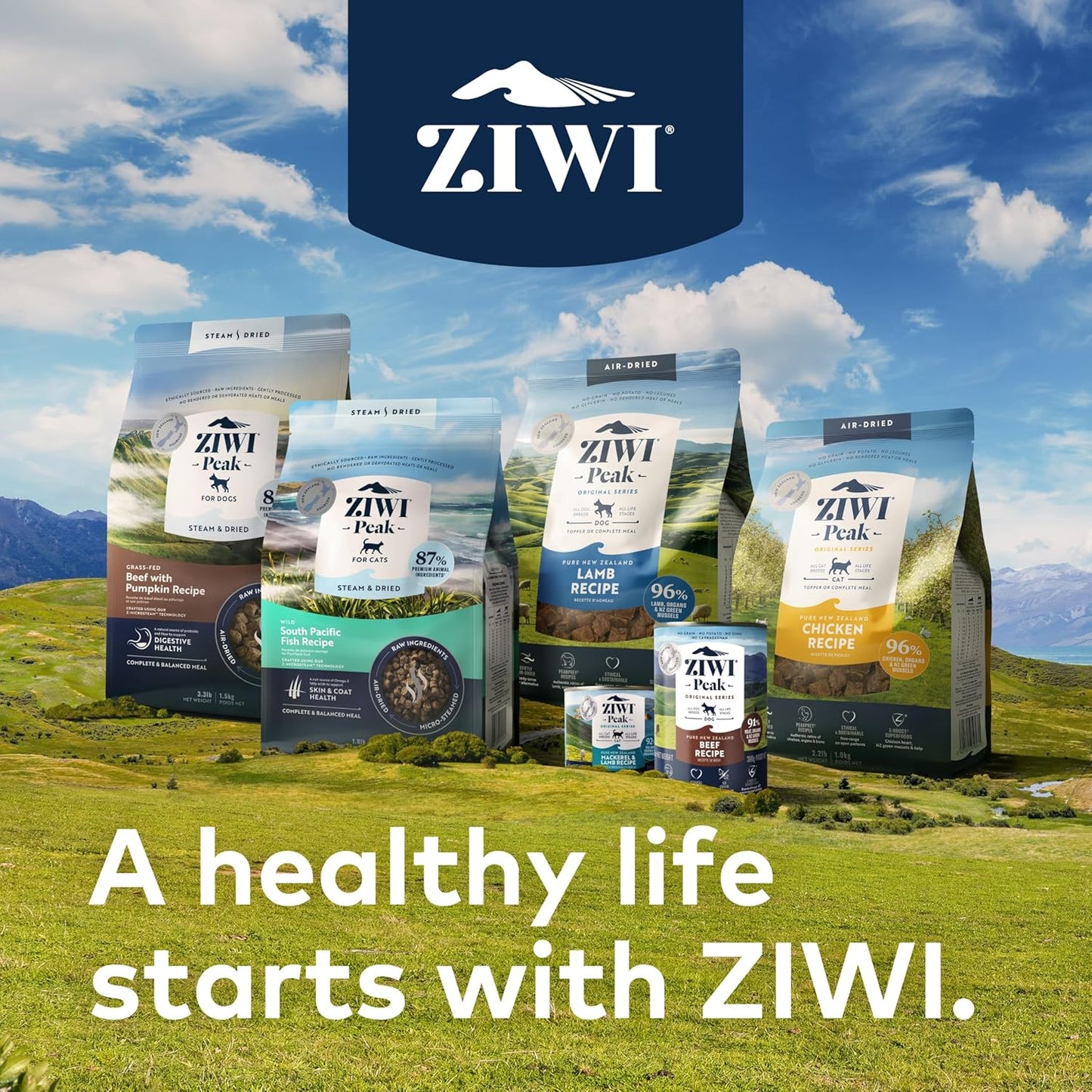 ZIWI Peak Air-Dried Dog Food – Beef - All Natural, High Protein, Grain Free, Limited Ingredient w/ Superfoods (88oz)