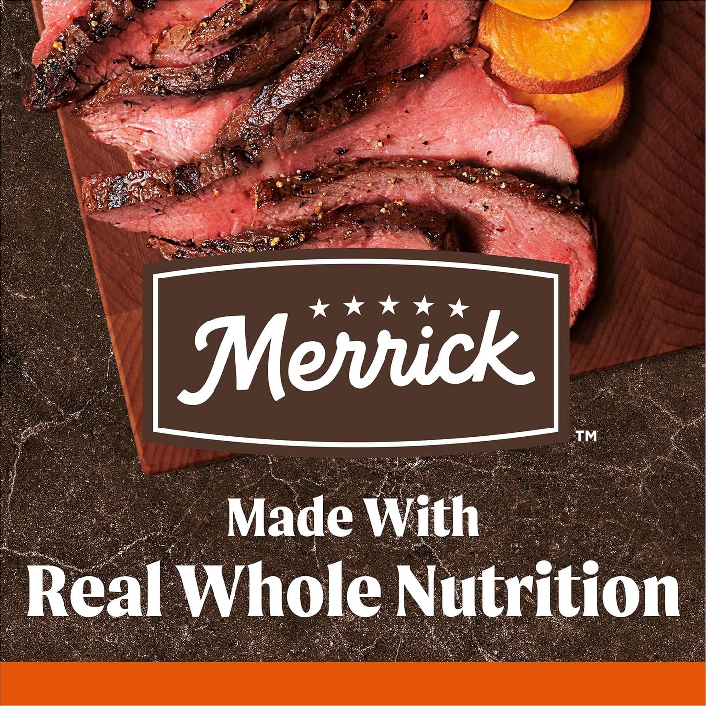 Merrick Premium Grain Free Dry Adult Dog Food, Wholesome And Natural Kibble, Real Texas Beef And Sweet Potato - 22.0 lb. Bag